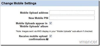 upload photos by sending email