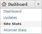 wordpress original stats - site stats