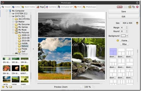 photoscape - setting layout for printing photoscape - setting layout for printing