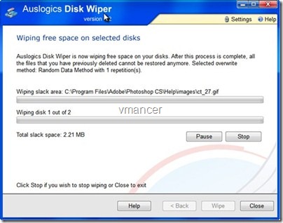 auslogic disk wiper