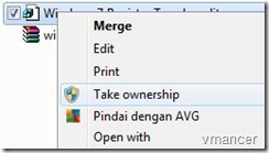 take ownership - windows 7 - registry script