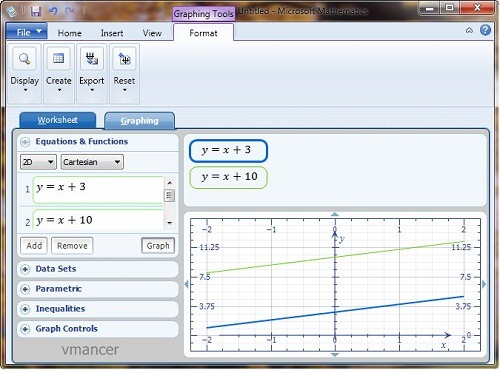 Microsoft Mathematics - graph tool Microsoft Mathematics - graph tool