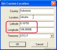 Google SketchUp - georeferencing - custom location