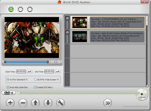 winx dvd author - freeware