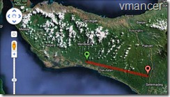 google maps - find distance between 2 point