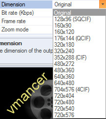 Sothink DVD Ripper - dimension support