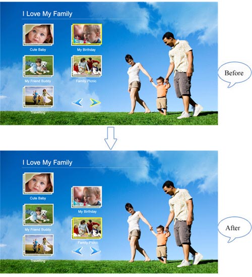 Sothink HD Movie Maker - blu ray - order change effect