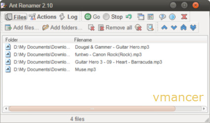 ant renamer - interface ant renamer - interface