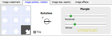 Easy Watermark Studio - watermark position
