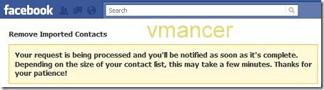 remove imported contacts