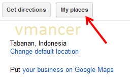 google maps - my places