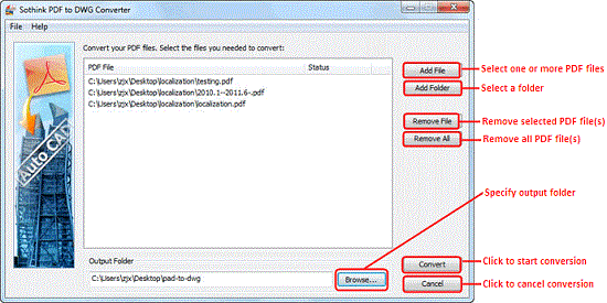pdf to dwg - sothink pdf to dwg - sothink